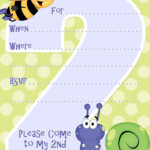 Free Printable Party Invitations Invitation Template For A 2nd