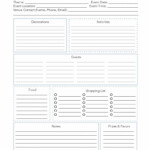 Free Printable Party Planner Our Handcrafted Life