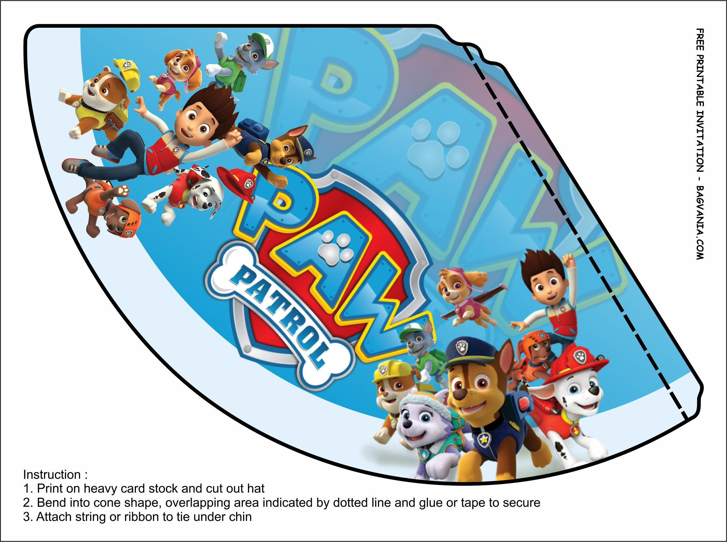 Free Printable Paw Patrol Birthday Party Kits Templates FREE 