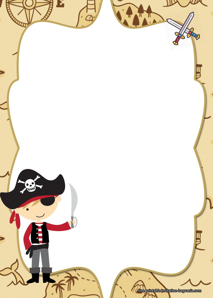 FREE Printable Pirates Invitation Templates Pirate Invitations 