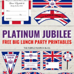 Free Printable Platinum Jubilee Decorations Flags Paper Chains Etc