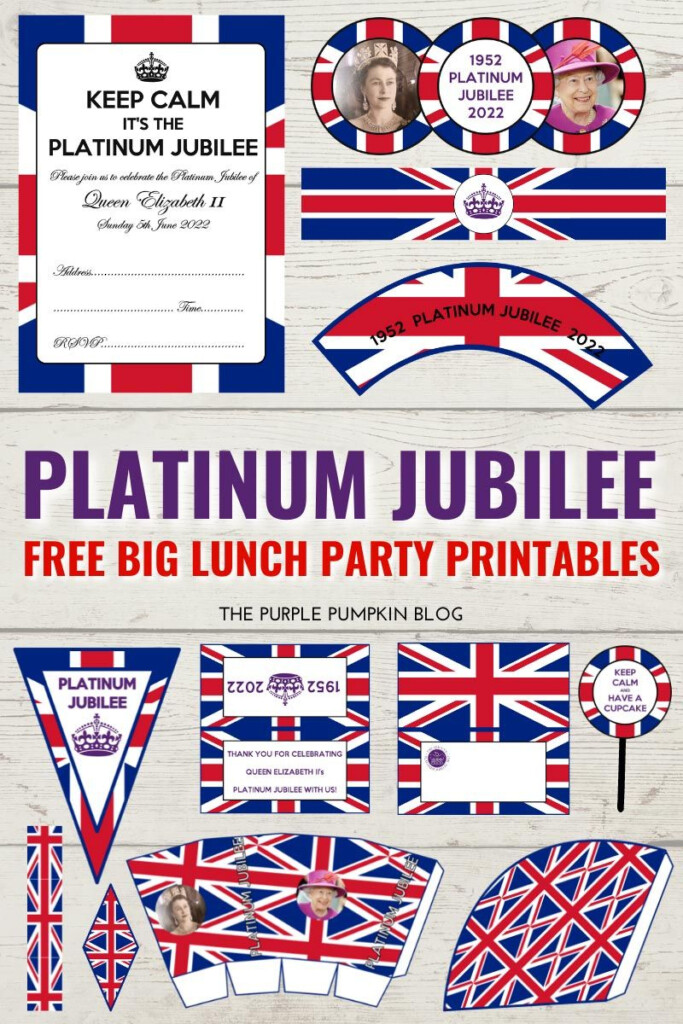 Free Printable Platinum Jubilee Decorations Flags Paper Chains Etc 