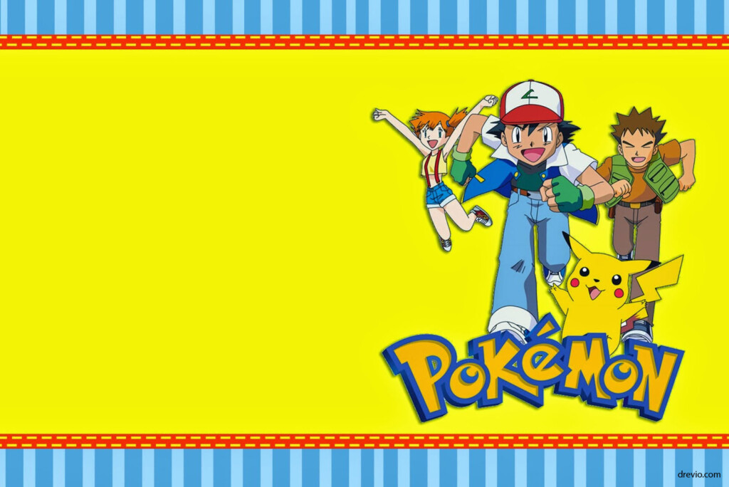 Free Printable Pokemon Birthday Invitation Dolanpedia