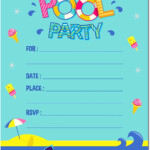 Free Printable Pool Party Invitations Template Printable Templates
