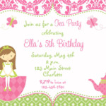 FREE Printable Princess Tea Party Birthday Invitations FREE PRINTABLE