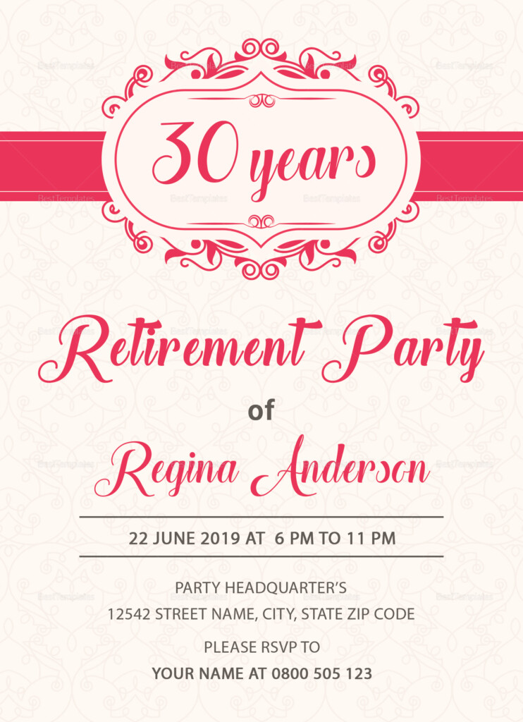 Free Printable Retirement Party Invitations Printable Blank World