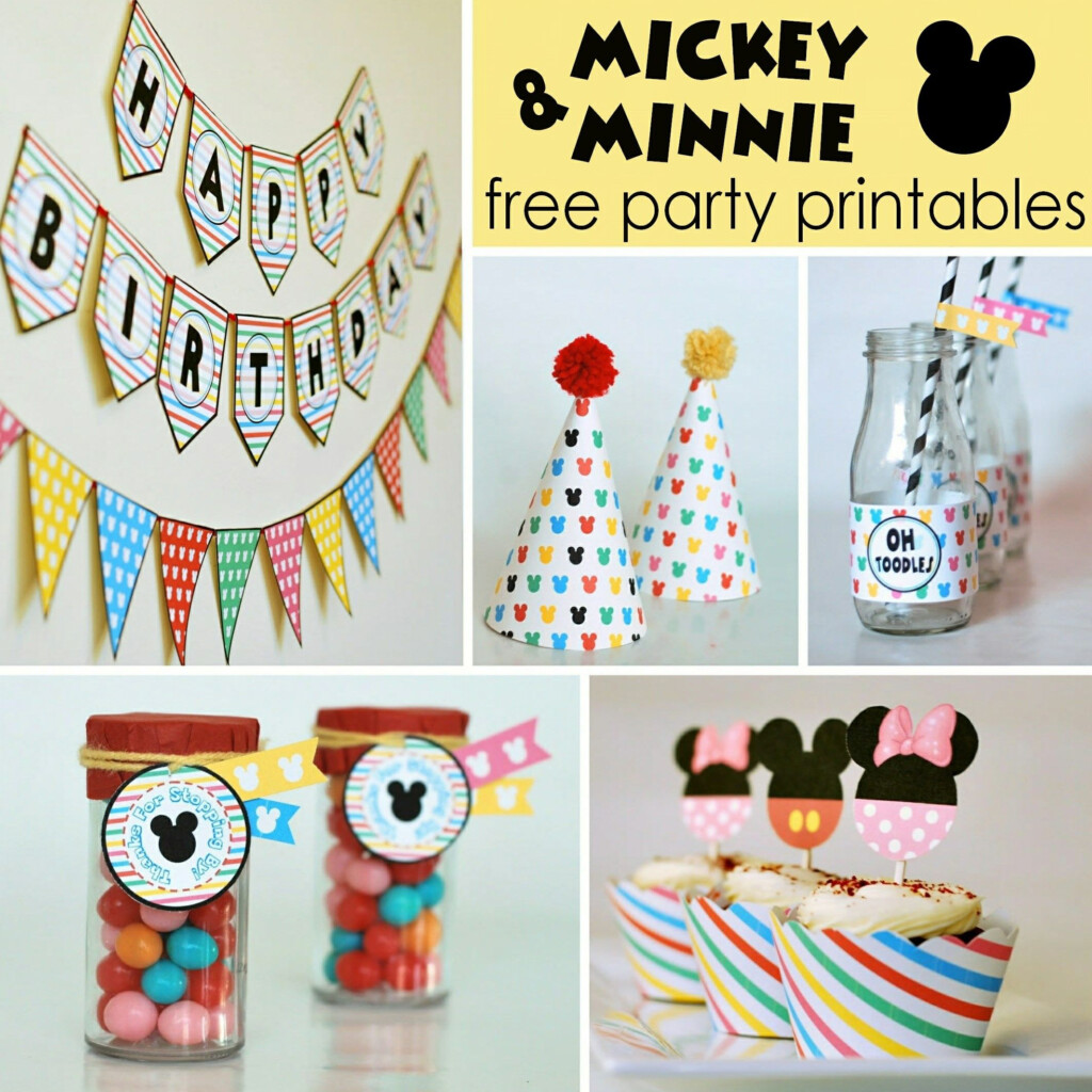 Free Printable s A DIY Mickey And Minnie Party Wrap Up Party 