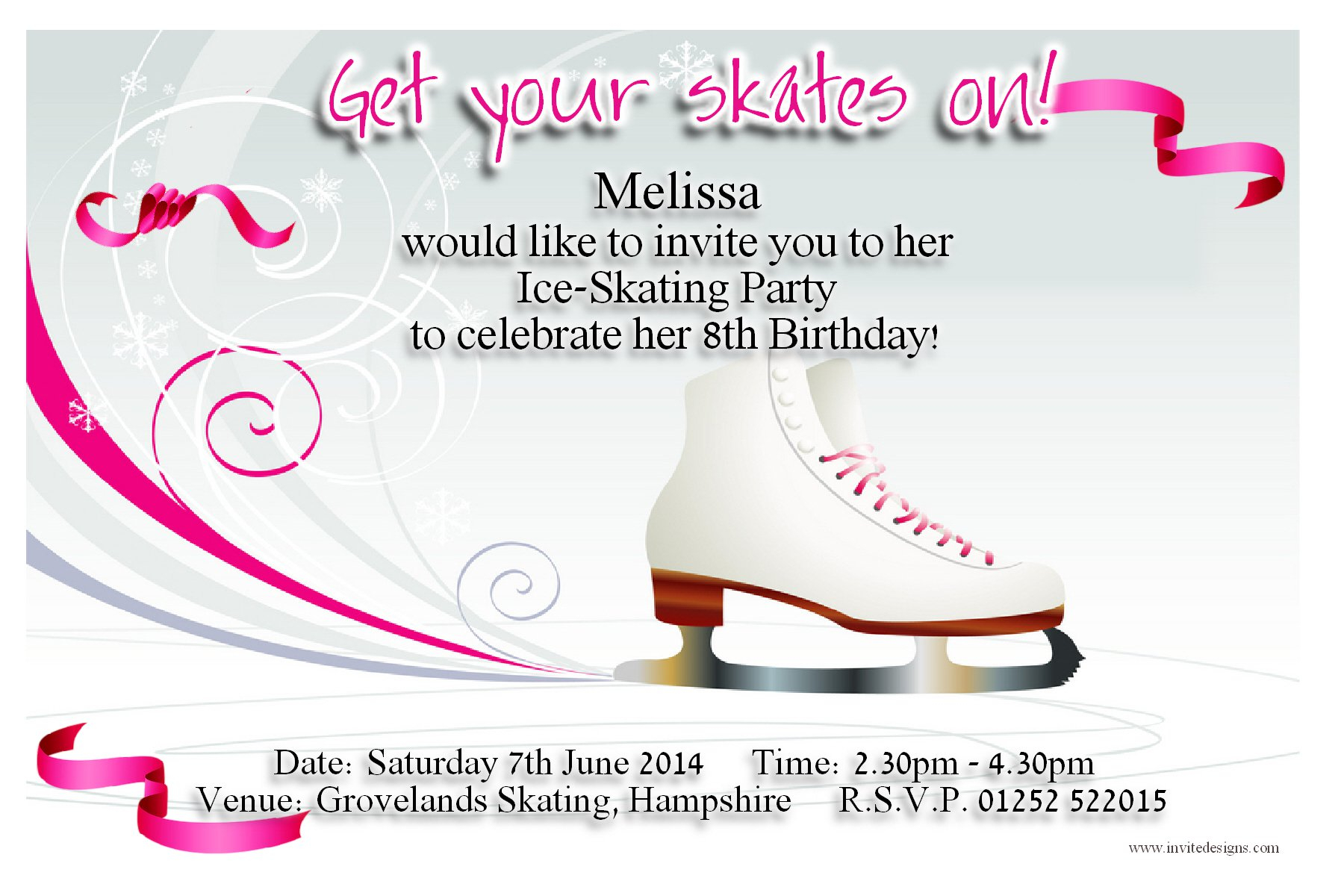 Free Printable Skating Invitations