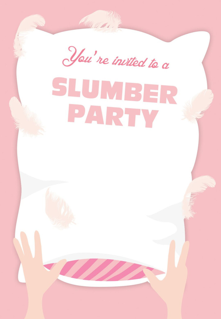 Free Printable Sleepover Invitation Sleepover Invitations Slumber 