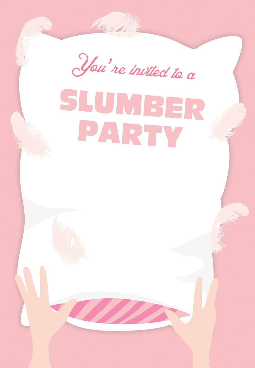 Free Printable Sleepover Invitation Sleepover Invitations Slumber 