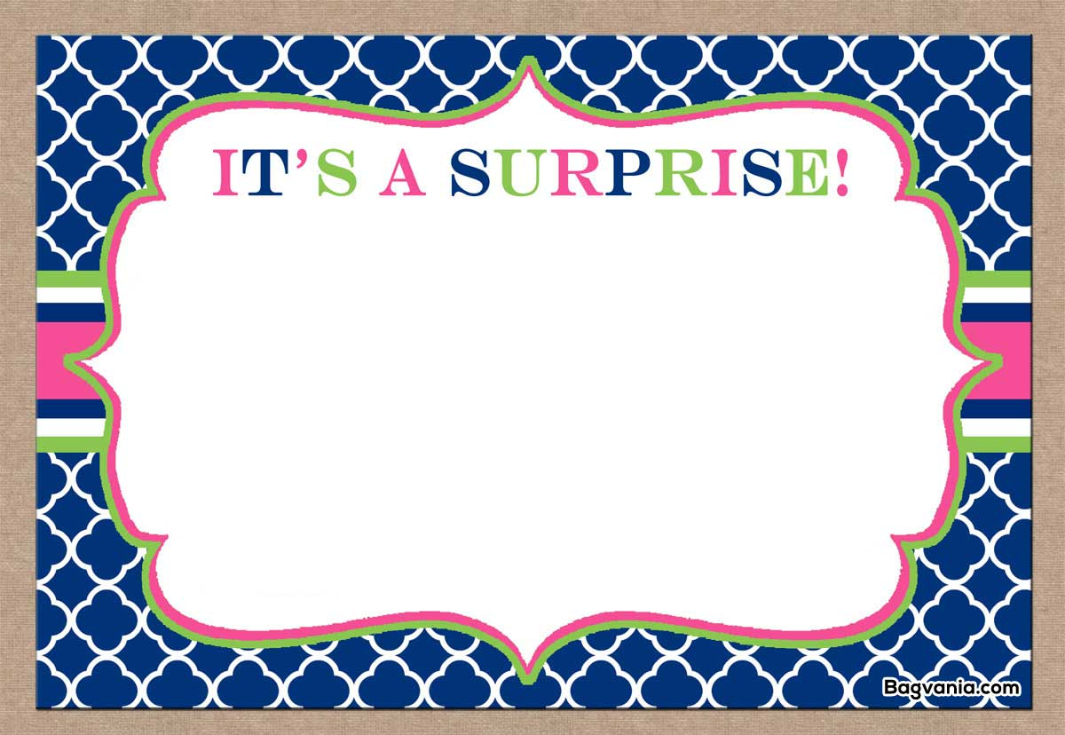 Free Printable Surprise Birthday Invitations FREE Printable Birthday 