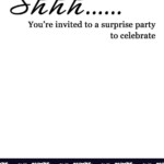 Free Printable Surprise Birthday Invitations FREE Printable Birthday