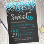 Free Printable Sweet 16 Party Invitations Printable Templates