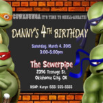 Free Printable Tmnt Birthday Party Invitations Free Printable