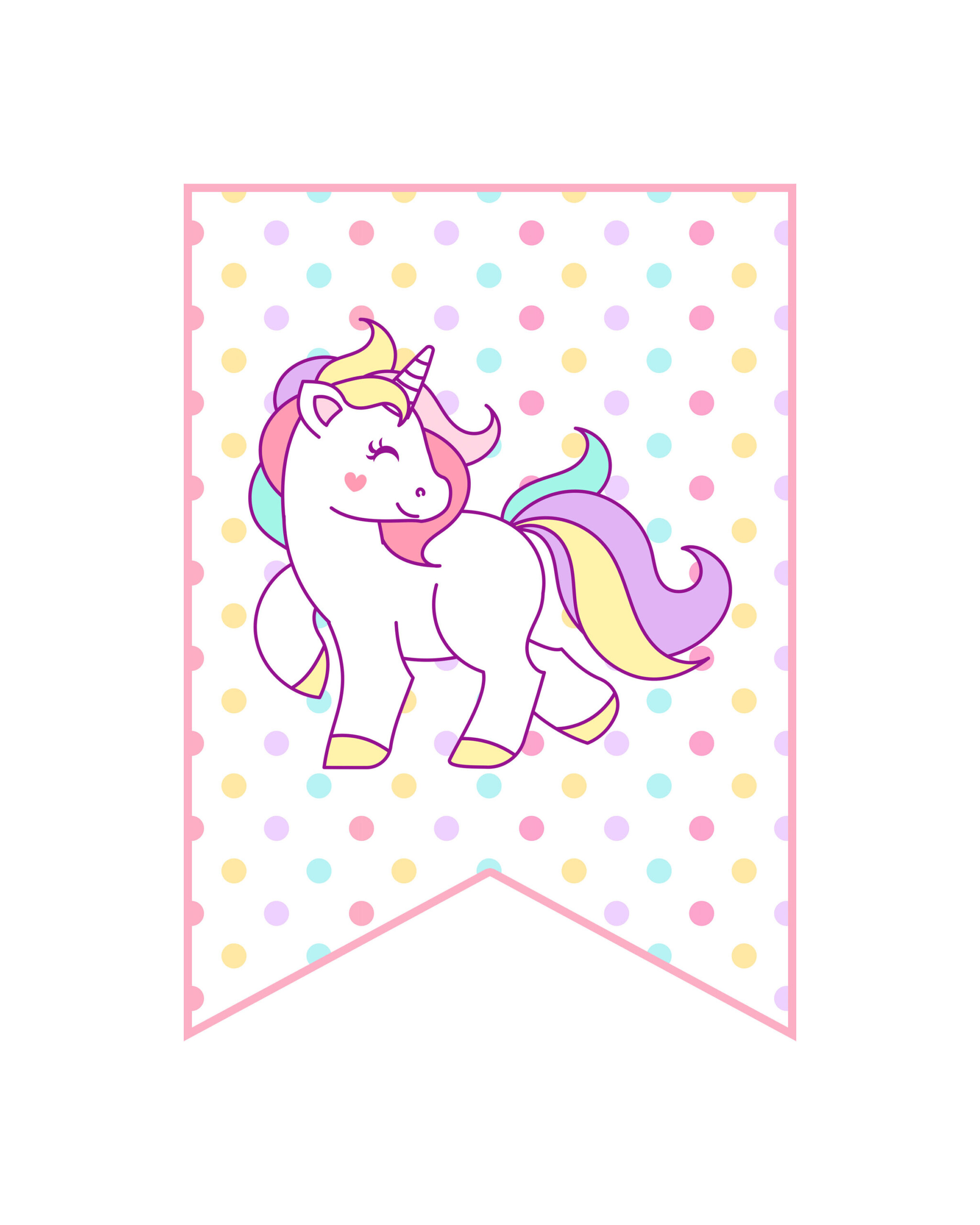 Free Printable Unicorn Party Decorations Pack The Cottage Market