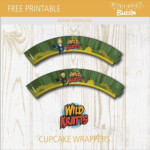 Free Printable Wild Kratts Cupcake Wrappers Birthday Buzzin