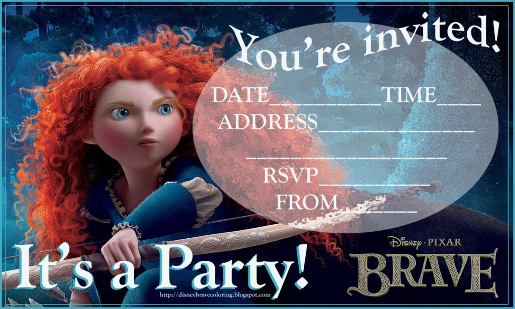 Free Printables Braves Party Merida Brave Disney Pixar Movies 