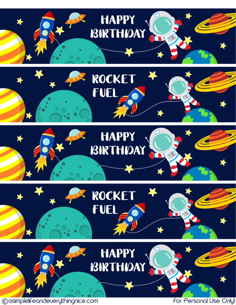 Free Space Party Printables