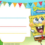 FREE Spongebob Birthday Invitation Template Printable Birthday