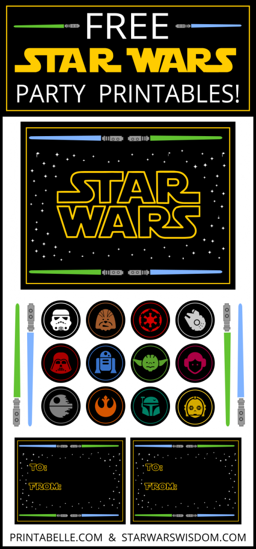 Free Star Wars Birthday Party Printables Printable Templates