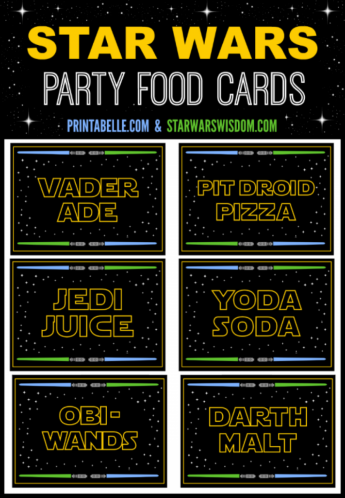 Free Star Wars Birthday Party Printables Printable Templates