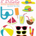 FREE Summer DIY Photobooth Props By Fiestas Con Tem ticas De Playa