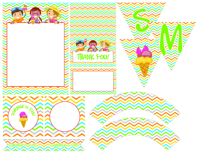 FREE Summer Party Printables From Thedezign Party Catch My Party