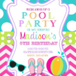 Free Swim Party Printable Invitation