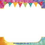 FREE Tie Dye Invitation Template DREVIO