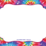 FREE Tie Dye Invitation Template Tie Dye Birthday Party Tie Dye