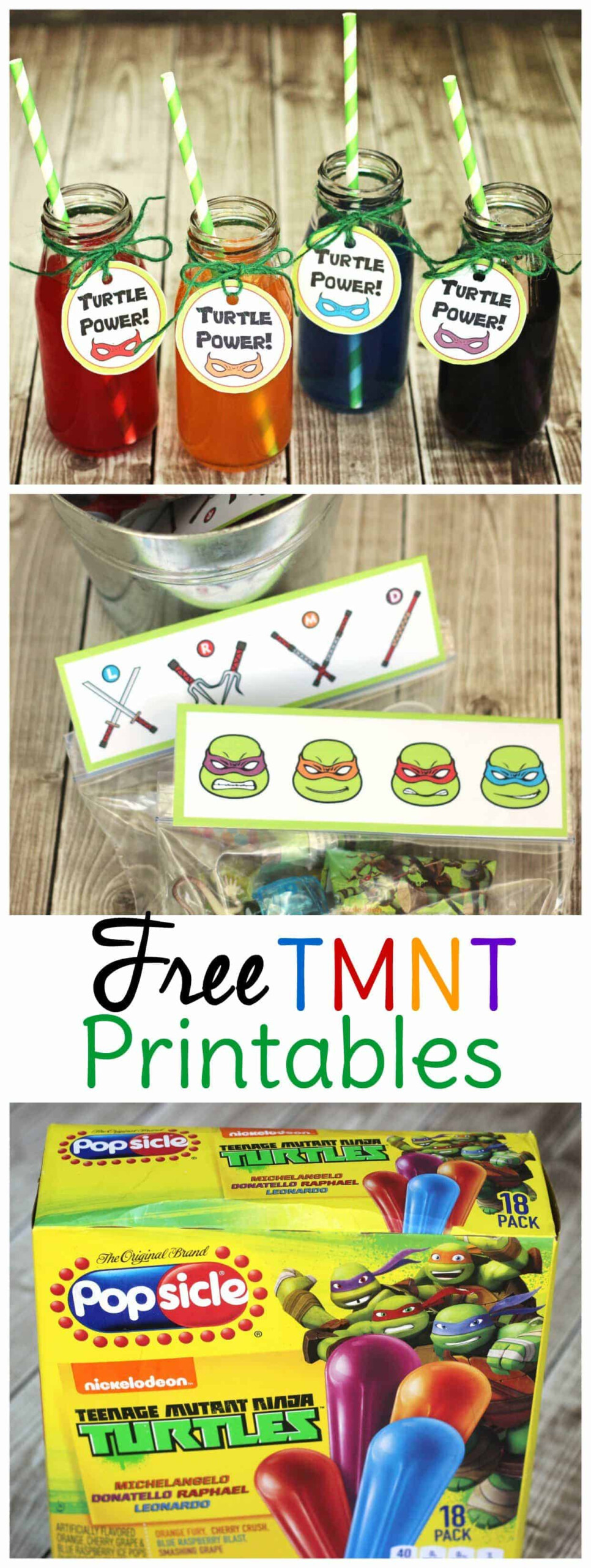 Free TMNT Party Printables Sweet T Makes Three