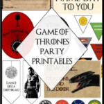 Game Of Thrones Party Printables In 2020 Game Of Thrones Party Game