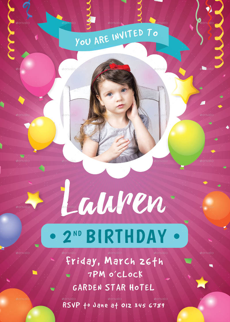 Girls Birthday Invitation 20 Examples Format Pdf Examples