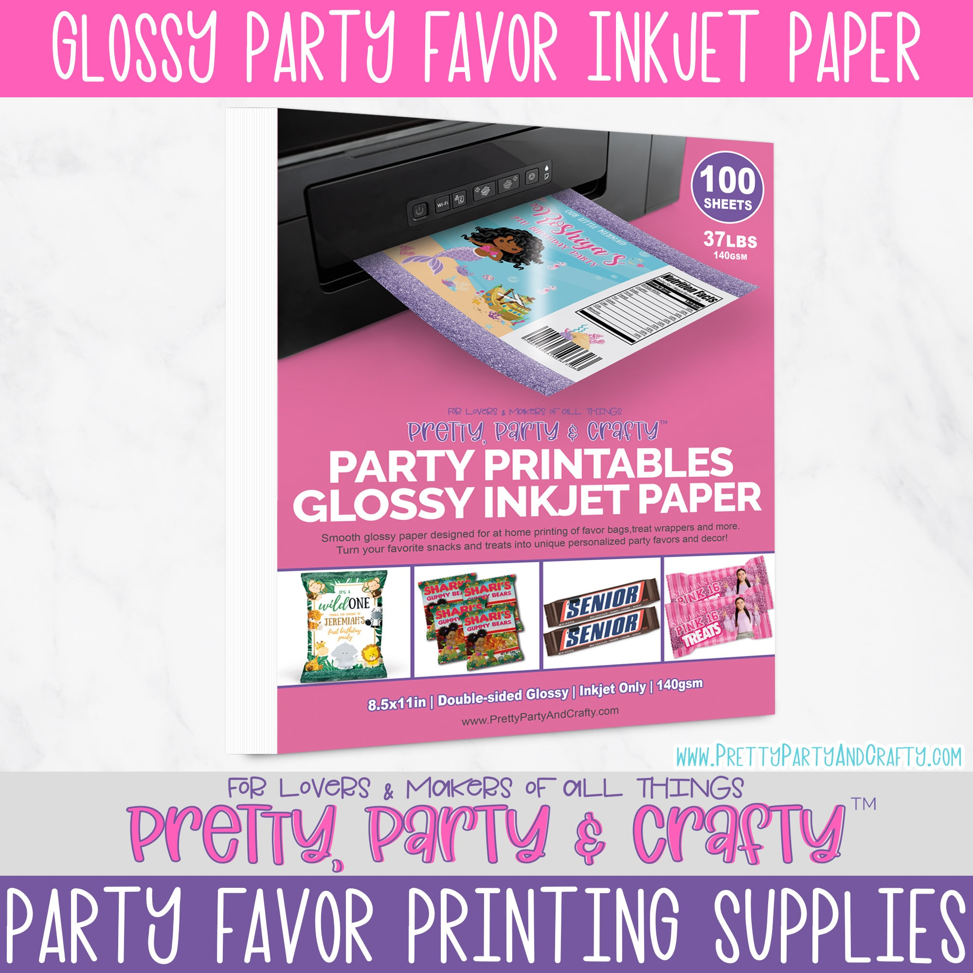 Glossy Inkjet Paper For DIY Chip Bags Glossy Inkjet Paper For Etsy