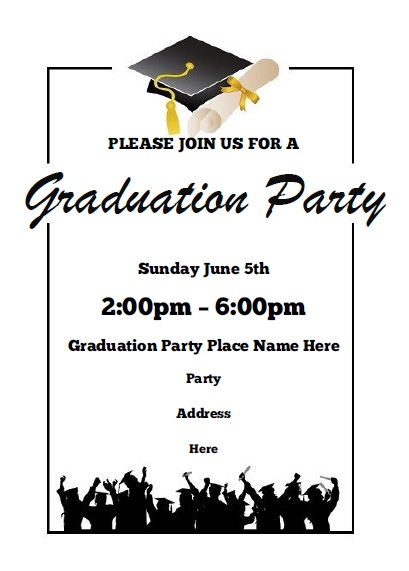 Graduation Party Invitations Templates Free 2016