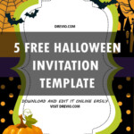 Halloween Party Invitation Template Printable Printable Templates