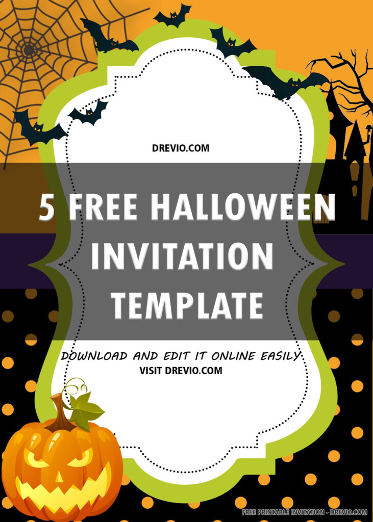 Halloween Party Invitation Template Printable Printable Templates