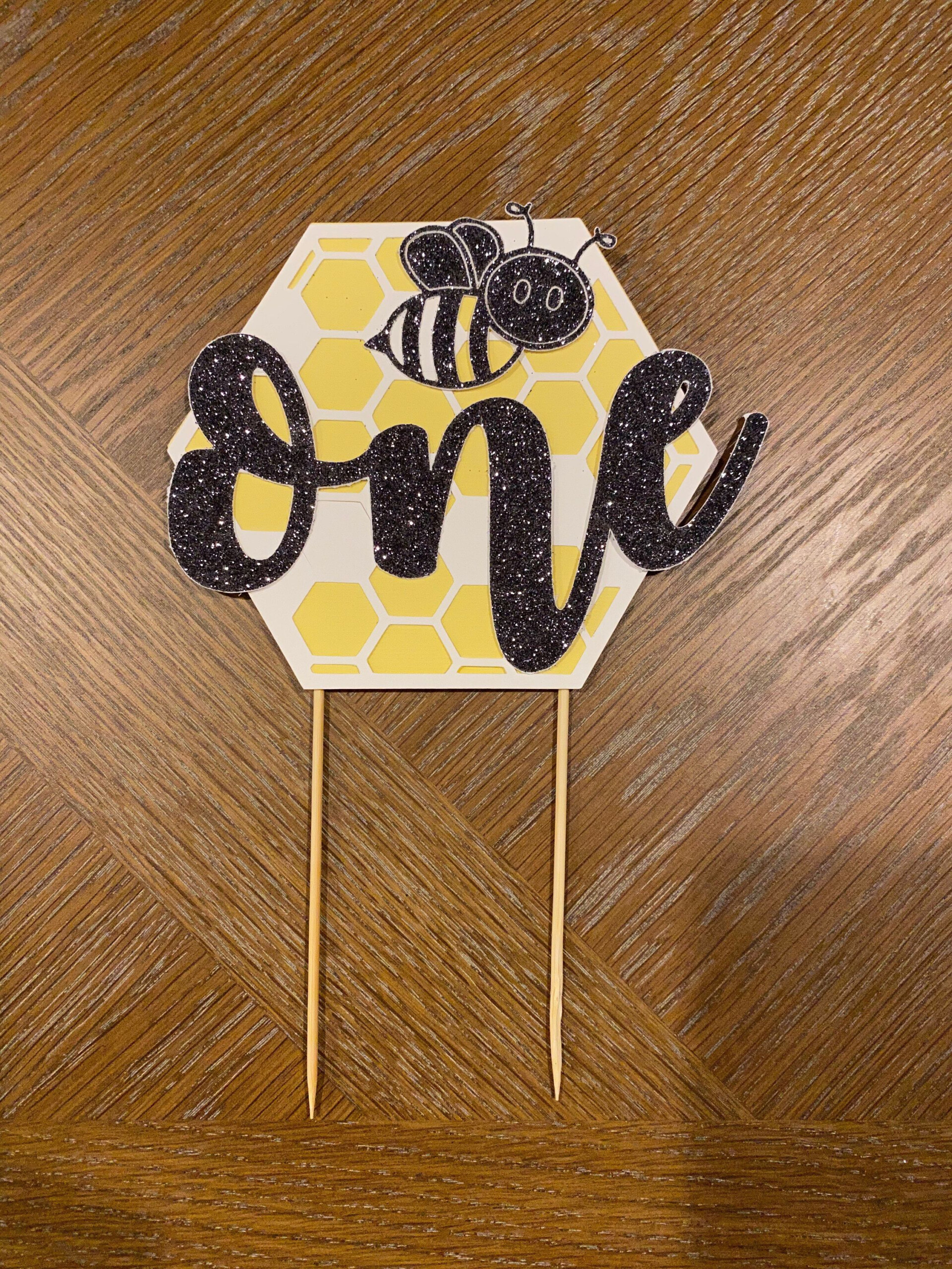 Happy BEE Day Cake Topper beebirthdaydecor firstbirthdayparty 