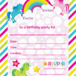 Happy Birthday Invites Template Free Printable Golden Unicorn Birthday