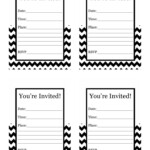 Happy Friday Free Printable Chevron Invitation Free Printable