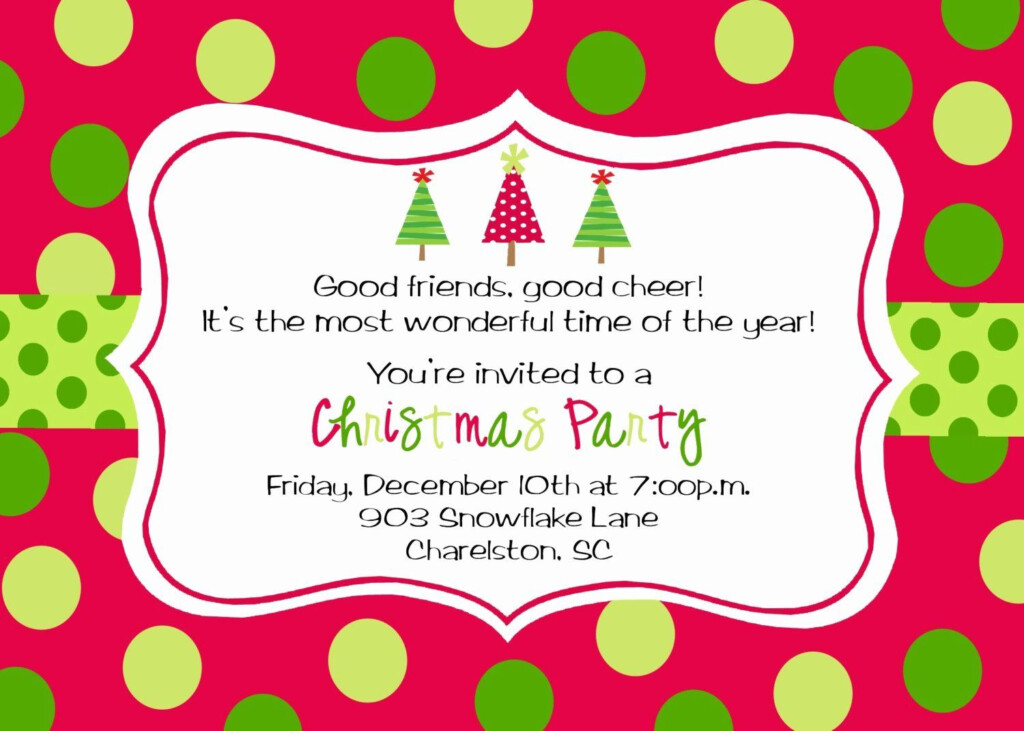 Holiday Party Invite Template In 2020 With Images Christmas Party 