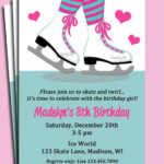 Ice Skating Invitation Printable Or Printed With FREE SHIPPING Etsy