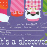 INVITATIONS FOR SLEEPOVER PARTY