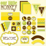 Items Similar To Monkey Party PRINTABLE Full Birthday Party By Love The