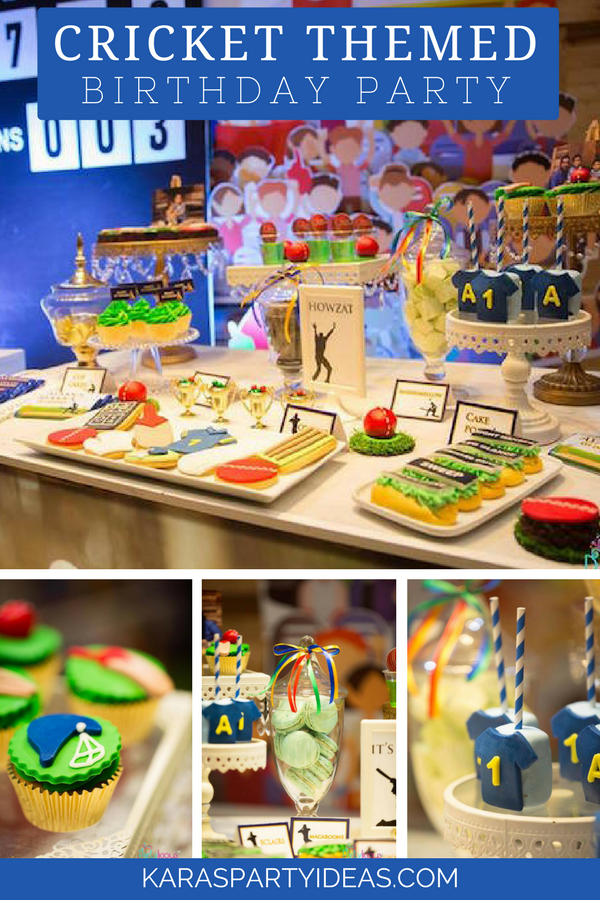 Kara s Party Ideas Sporty Cricket Themed Birthday Party Kara s Party 