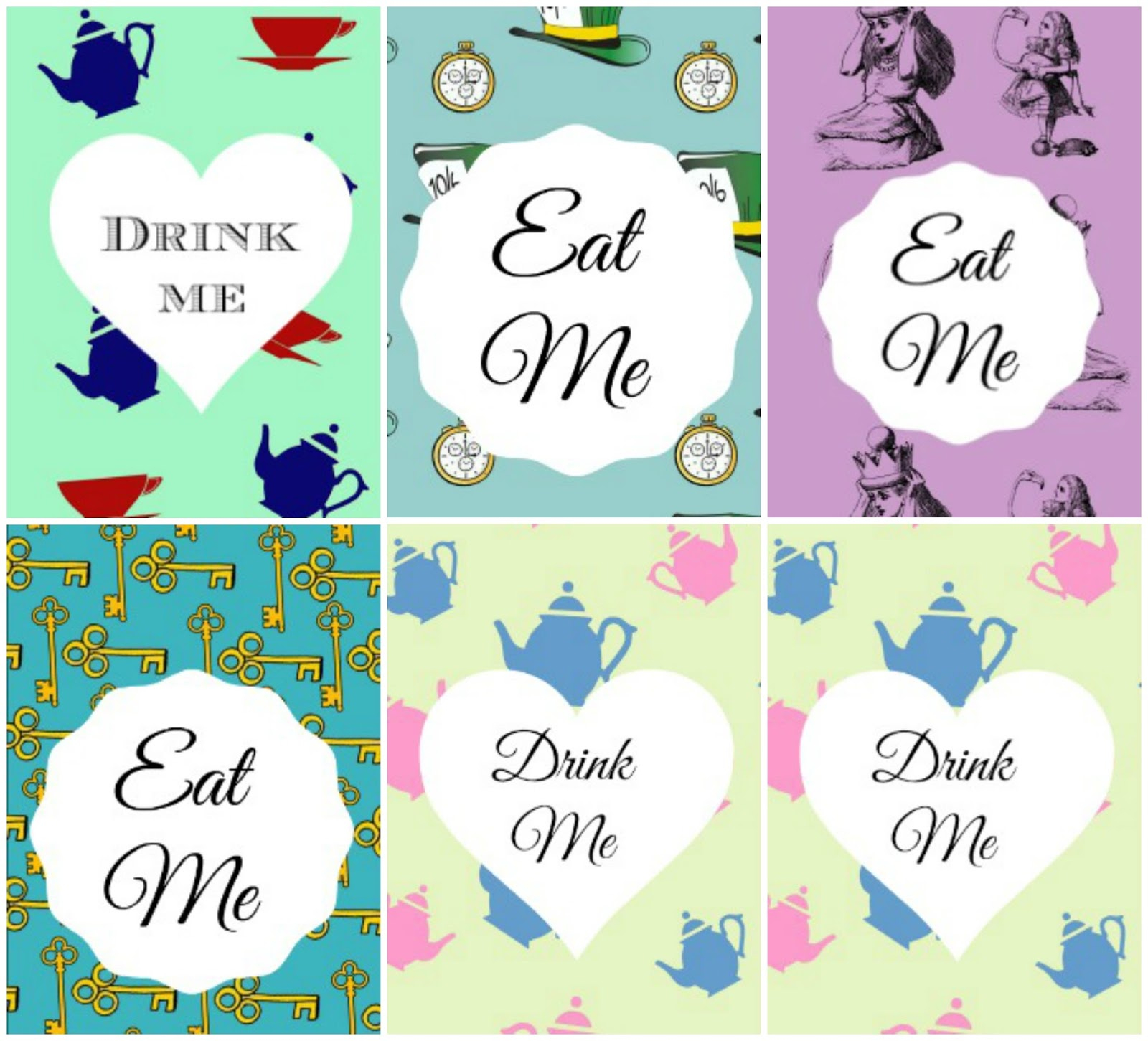 Kat s Almost Purrfect World FREE ALICE IN WONDERLAND PRINTABLES