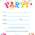Kids Birthday Party Invites In 2021 Birthday Party Invitations