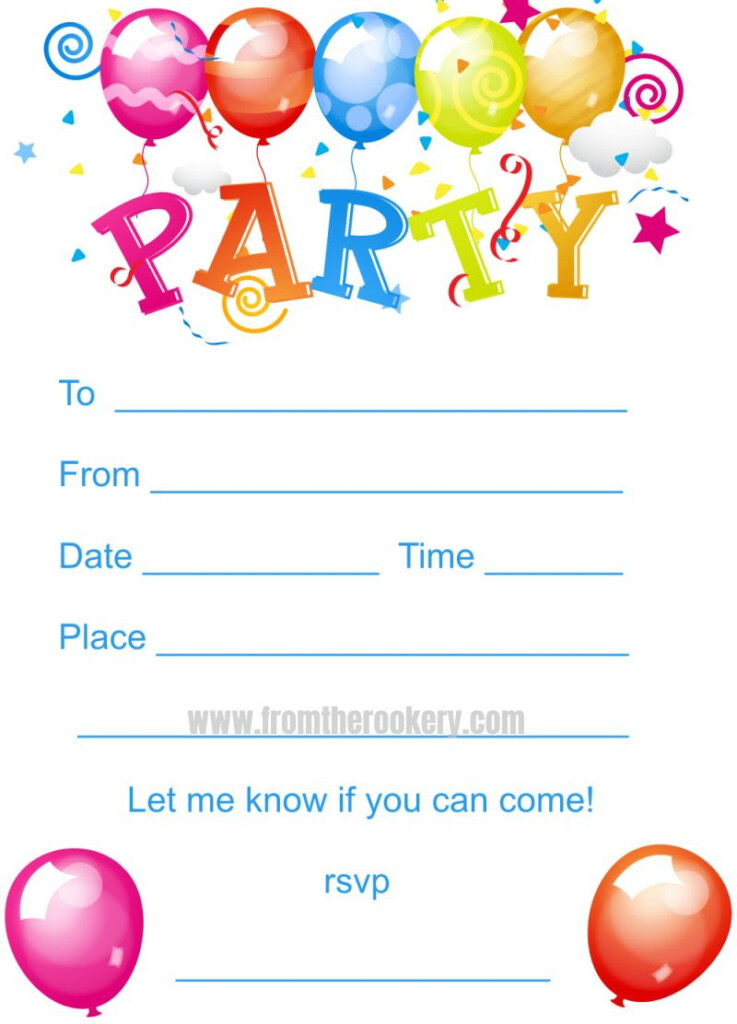 Kids Birthday Party Invites In 2021 Birthday Party Invitations 