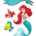 Little Mermaid Free Printable Cake Toppers Oh My Fiesta In English