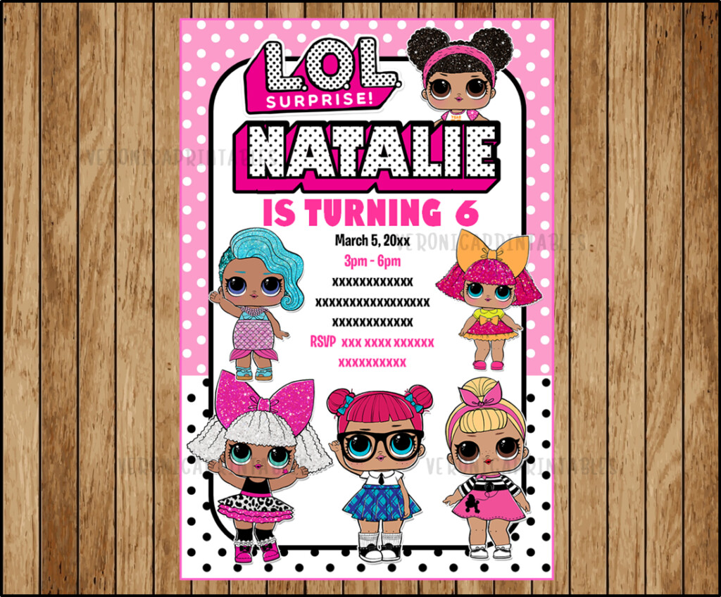 LOL Surprise Dolls Invitation LOL Surprise Invitations Lol Surprise 